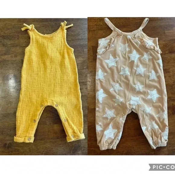 Two PL Petit Lem baby rompers size 6m - Picture 1 of 13
